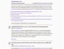 Tablet Screenshot of dumbmatter.com